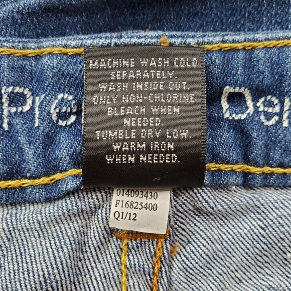 CC - Mossimo Denim Jean Summer Shorts Women 4 Blue Medium Wash Mid Rise Stretch - Picture 4 of 5